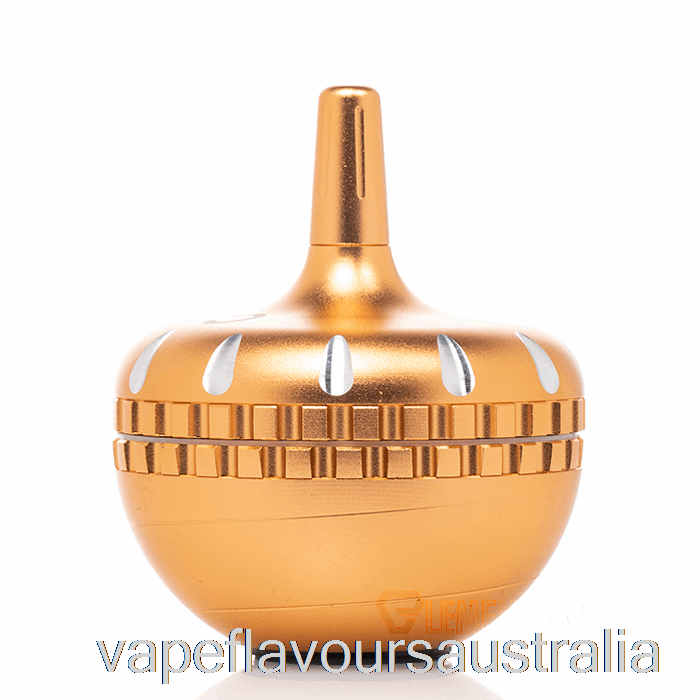 Vape Flavours Australia Cheech Glass 4 Part Spinner Grinder Gold